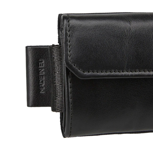 Jaimie Jacobs NANO BOY POCKET WITH LEATHER COIN POCKET Portmonee SCHWARZ 3 Jaimie Jacobs NANO BOY POCKET WITH LEATHER COIN POCKET Portmonee SCHWARZ – Bild 3